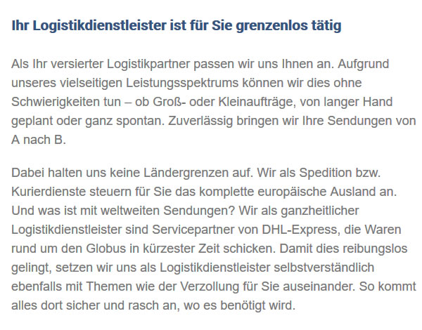 Logistikpartner