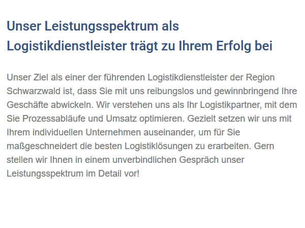 Speditionsfirma