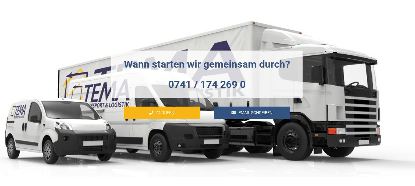 Kurier oder Transportservice gewünscht? Nehmen Sie Kontakt  auf!