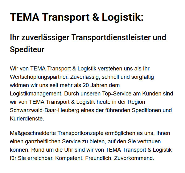 Transportunternehmen 